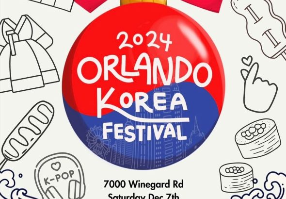 Flyer for the 2024 Orlando Korea Festival.